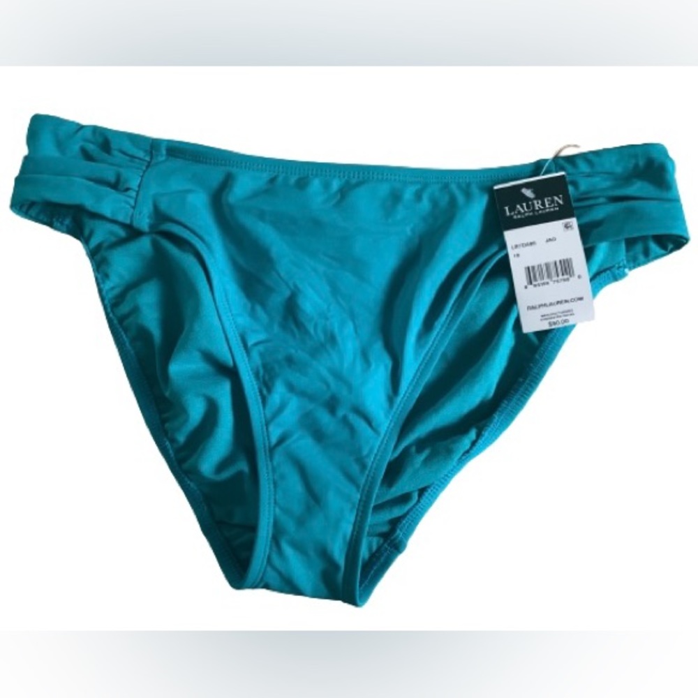 Ralph Lauren Bathing Suit Bottom Size 10 TEAL NWT